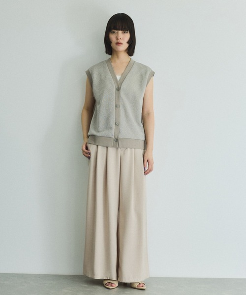 VICKY（ビッキー）の「タンブラーオックスタックパンツ≪手洗い可能≫（スラックス・レディース・イエロー/ライトグレー/チャコールグレー・M）」の15枚目の写真