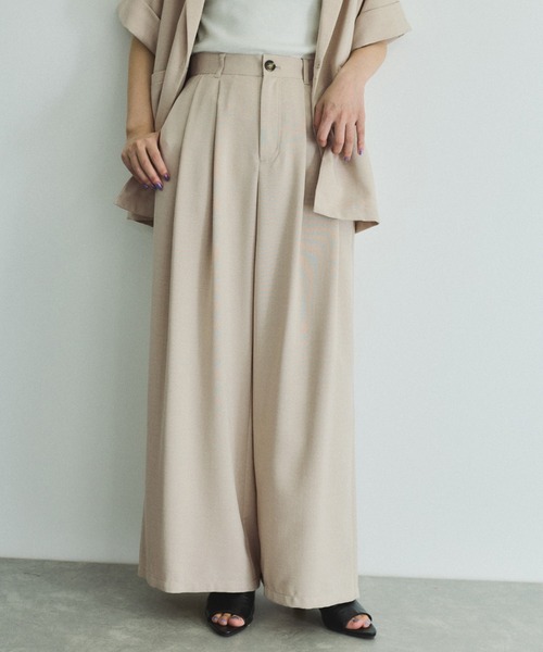 VICKY（ビッキー）の「タンブラーオックスタックパンツ≪手洗い可能≫（スラックス・レディース・イエロー/ライトグレー/チャコールグレー・M）」の9枚目の写真