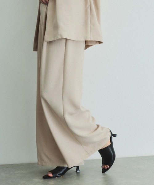 VICKY（ビッキー）の「タンブラーオックスタックパンツ≪手洗い可能≫（スラックス・レディース・イエロー/ライトグレー/チャコールグレー・M）」の10枚目の写真