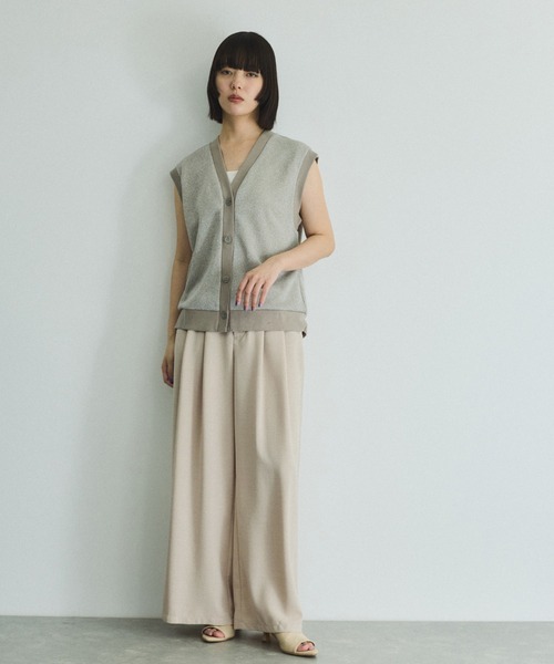 VICKY（ビッキー）の「タンブラーオックスタックパンツ≪手洗い可能≫（スラックス・レディース・イエロー/ライトグレー/チャコールグレー・M）」の16枚目の写真