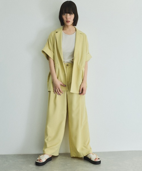 VICKY（ビッキー）の「タンブラーオックスタックパンツ≪手洗い可能≫（スラックス・レディース・イエロー/ライトグレー/チャコールグレー・M）」の20枚目の写真