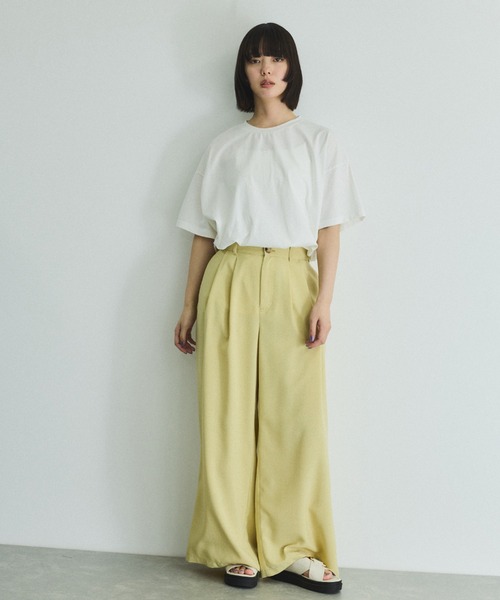 VICKY（ビッキー）の「タンブラーオックスタックパンツ≪手洗い可能≫（スラックス・レディース・イエロー/ライトグレー/チャコールグレー・M）」の22枚目の写真