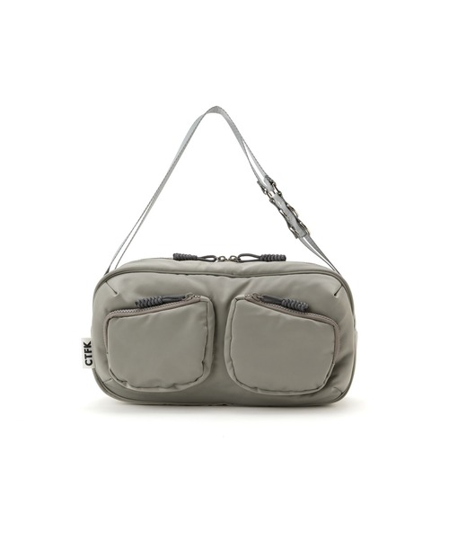 CONTROL FREAK（コントロールフリーク）の「CONTROLFREAK/コントロールフリーク　ナイロンboxy wide bag（ハンドバッグ・レディース・グレー/ベージュ/ブラック・ONE SIZE）」の3枚目の写真