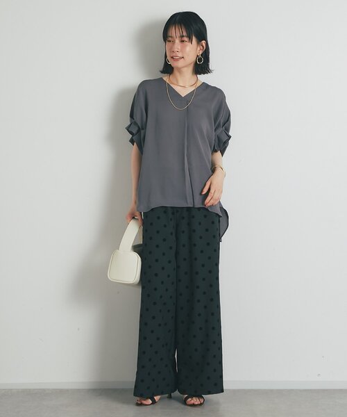 新色追加・お手入れ簡単◎》バックデザインワッシャーカルゼ