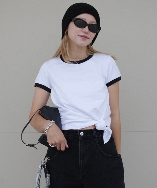 todo アシンメトリー 半袖Tシャツ 黒/白 楽天市場】裾変形デザイン アシンメトリー ロングTシャツ モード