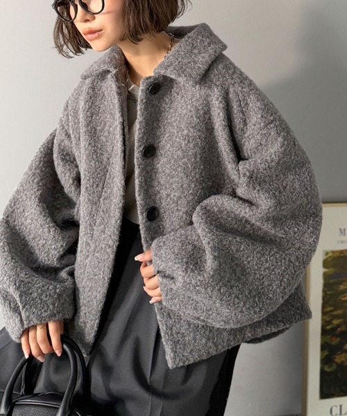 セール】ボリューム感と抜け感の絶妙バランス。コクーン襟付き