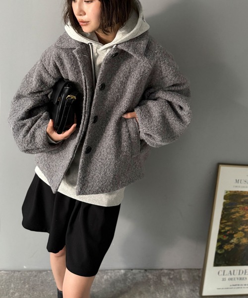 セール】ボリューム感と抜け感の絶妙バランス。コクーン襟付き