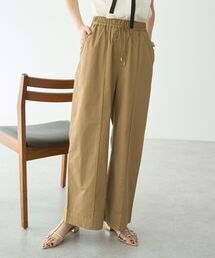 YECCA VECCA | コットンイージーピンタックワイドパンツ(その他パンツ)