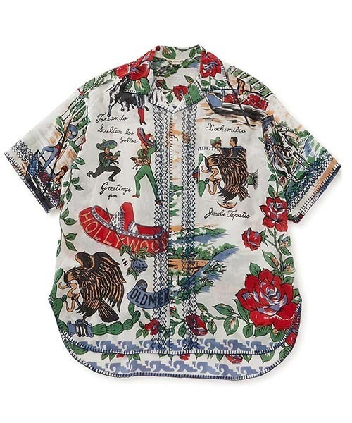 HOLLYWOOD RANCH MARKET(ハリウッドランチマーケット)の「BINDU HRM TIJUANA MAPオープンカラーシャツ(シャツ/ブラウス・メンズ・その他・S/M/L/XL)」の1枚目の写真