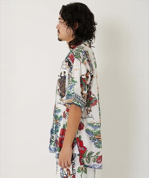 HOLLYWOOD RANCH MARKET(ハリウッドランチマーケット)の「BINDU HRM TIJUANA MAPオープンカラーシャツ(シャツ/ブラウス・メンズ・その他・S/M/L/XL)」の3枚目の写真