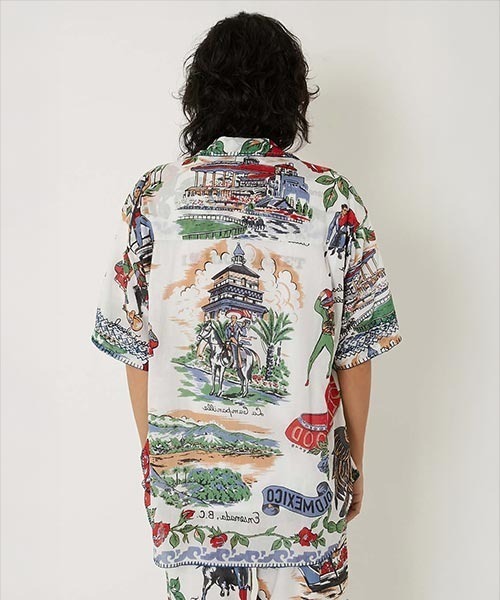 HOLLYWOOD RANCH MARKET(ハリウッドランチマーケット)の「BINDU HRM TIJUANA MAPオープンカラーシャツ(シャツ/ブラウス・メンズ・その他・S/M/L/XL)」の4枚目の写真