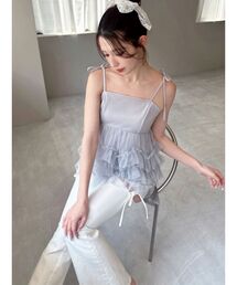 RESEXXY | チュールフリルペプラムキャミトップス(キャミソール)