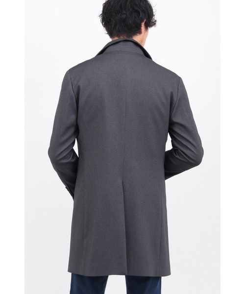 HIGH STREET(ハイストリート)の「TRABEST EXTRETCHスタンドCT(ステンカラーコート・メンズ・ダークブラウン系/グレー系その他2/ブラック・M/L/LL/S)」の7枚目の写真