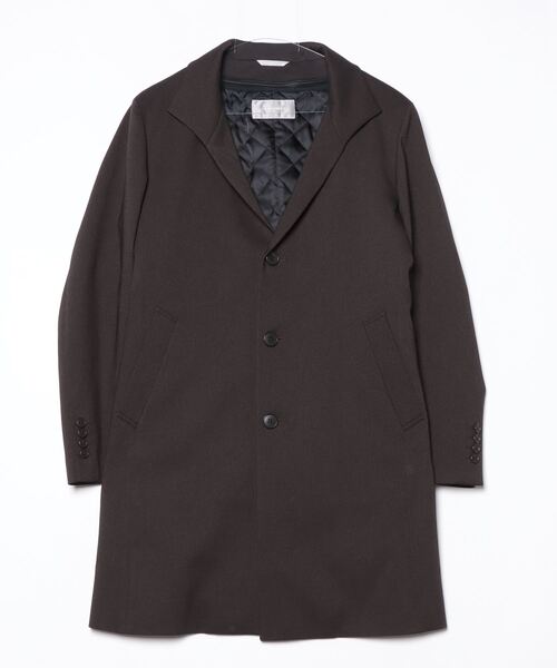 HIGH STREET(ハイストリート)の「TRABEST EXTRETCHスタンドCT(ステンカラーコート・メンズ・ダークブラウン系/グレー系その他2/ブラック・M/L/LL/S)」の17枚目の写真