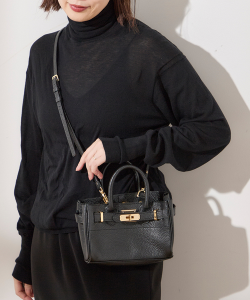 sita parantica（シータパランティカ）の「《WEB限定追加3》《別注》【SITA PARANTICA】TOTE 1XS COW LEATH：バッグ（ショルダーバッグ・レディース・ブラック・FREE）」の2枚目の写真