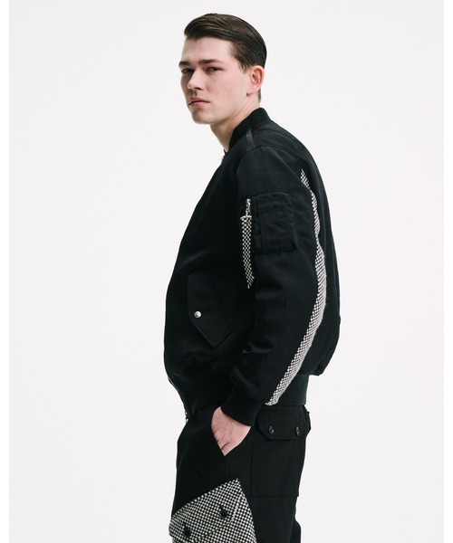 SOPHNET.(ソフネット)の「FLIGHT JACKET / Kvadrat Sisu(MA-1・メンズ・ネイビー/ブラック・3/2/5/4/1)」の12枚目の写真