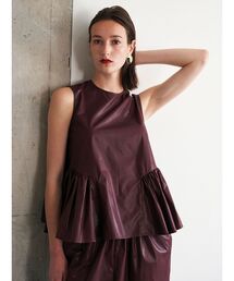 ELENDEEK | カレンダリングペプラムブラウス【セットアップ対応】(シャツ/ブラウス)