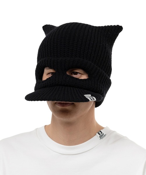 超希少UNDERCOVER ニットキャップ 06/AW 蝿 虫 Masked Cat Visor Knit Cap（ニットキャップ/ビーニー）｜Maison
