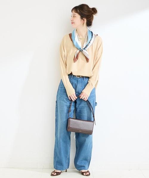 B.C STOCK（ベーセーストック）の「手洗い可 / ドルマンニットプルオーバー（ニット/セーター・レディース・レッド/ブラック/ベージュ・FREE）」の8枚目の写真