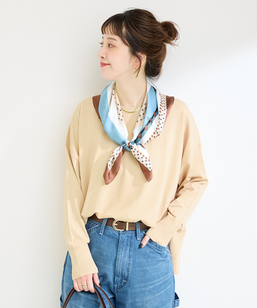 B.C STOCK（ベーセーストック）の「手洗い可 / ドルマンニットプルオーバー（ニット/セーター・レディース・レッド/ブラック/ベージュ・FREE）」の10枚目の写真