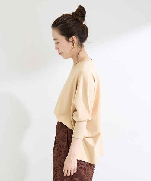 B.C STOCK（ベーセーストック）の「手洗い可 / ドルマンニットプルオーバー（ニット/セーター・レディース・レッド/ブラック/ベージュ・FREE）」の20枚目の写真