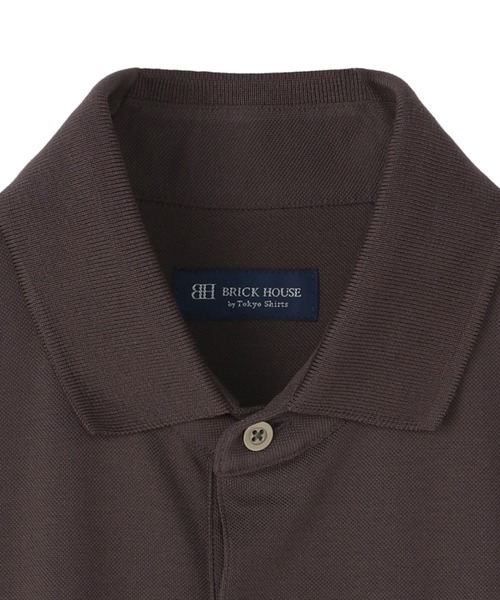 TOKYO SHIRTS（トウキョウシャツ）の「ビズポロ リブカラー  接触冷感 半袖ポロシャツ（ポロシャツ・メンズ・ブラウン・LL/M/L/XL）」の3枚目の写真
