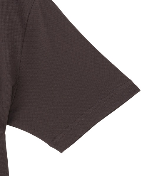 TOKYO SHIRTS（トウキョウシャツ）の「ビズポロ リブカラー  接触冷感 半袖ポロシャツ（ポロシャツ・メンズ・ブラウン・LL/M/L/XL）」の4枚目の写真