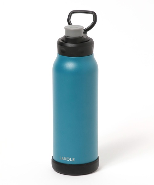 LAKOLE（ラコレ）の「【保冷・スポドリ対応】ハンドル付きダイレクトボトル1L / 571088（水筒・レディース・ホワイト/ブルーグリーン/グレー・FREE）」の14枚目の写真