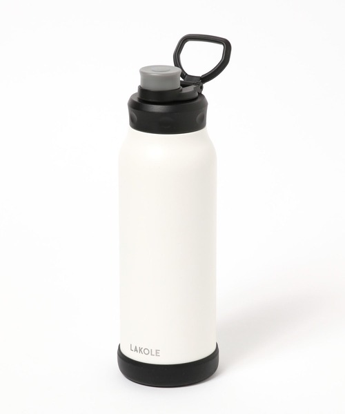 LAKOLE（ラコレ）の「【保冷・スポドリ対応】ハンドル付きダイレクトボトル1L / 571088（水筒・レディース・ホワイト/ブルーグリーン/グレー・FREE）」の18枚目の写真