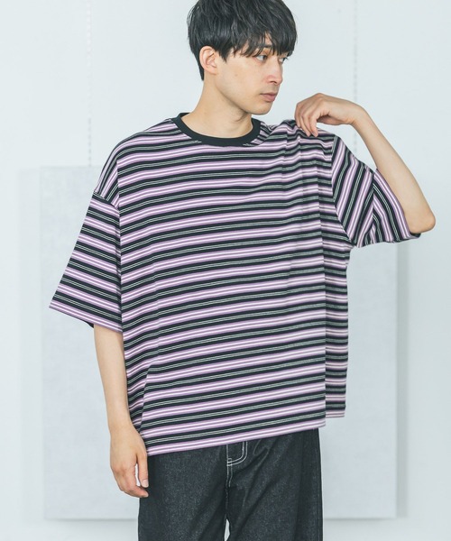 LAKOLE（ラコレ）の「BIGシルエットT / 499543（Tシャツ/カットソー・メンズ・ブラック/グレー/パープル/ブラウン/ホワイト・FREE）」の5枚目の写真