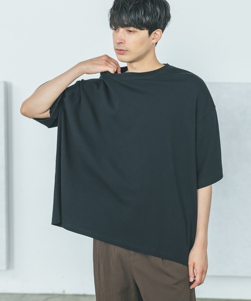 LAKOLE（ラコレ）の「BIGシルエットT / 499543（Tシャツ/カットソー・メンズ・ブラック/グレー/パープル/ブラウン/ホワイト・FREE）」の2枚目の写真