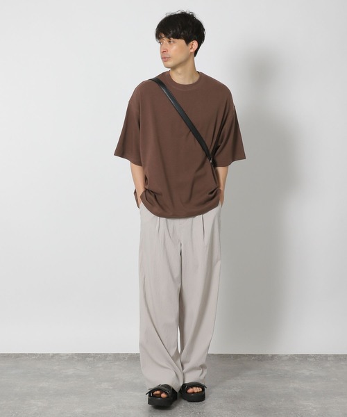 LAKOLE（ラコレ）の「BIGシルエットT / 499543（Tシャツ/カットソー・メンズ・ブラック/グレー/パープル/ブラウン/ホワイト・FREE）」の11枚目の写真