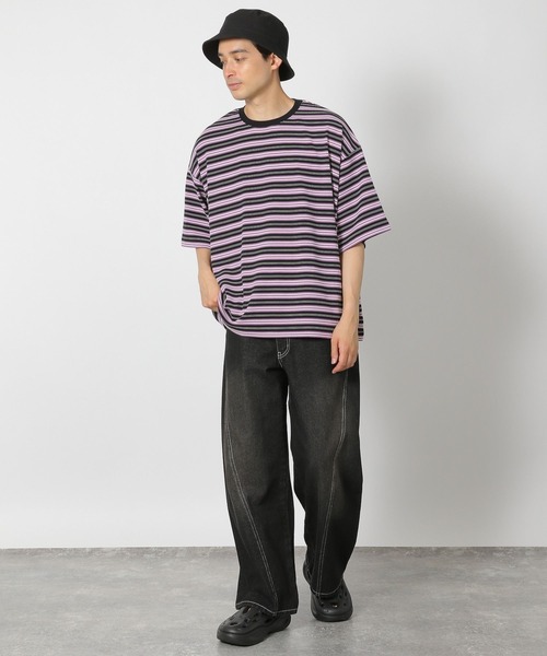 LAKOLE（ラコレ）の「BIGシルエットT / 499543（Tシャツ/カットソー・メンズ・ブラック/グレー/パープル/ブラウン/ホワイト・FREE）」の13枚目の写真