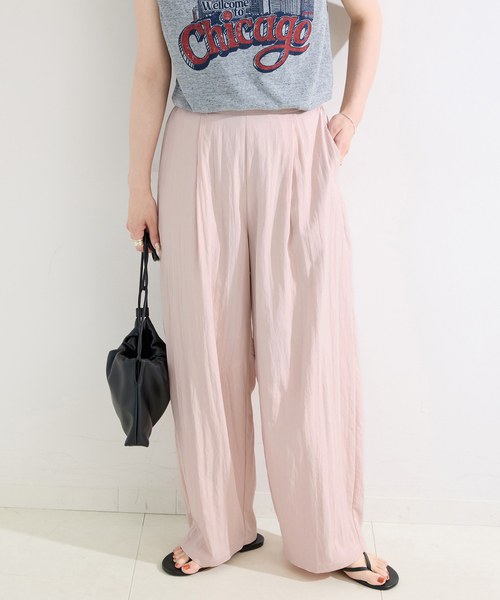 B.C STOCK（ベーセーストック）の「【WEB限定】手洗い可 / イージーパンツ（その他パンツ・レディース・ピンク/カーキ/アイボリー・SMALL/MEDIUM）」の3枚目の写真