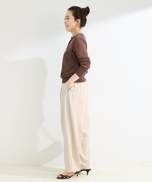 B.C STOCK（ベーセーストック）の「【WEB限定】手洗い可 / イージーパンツ（その他パンツ・レディース・ピンク/カーキ/アイボリー・SMALL/MEDIUM）」の9枚目の写真