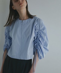 トップス MANOF SHEER GATHER BLOUSE SHEER GATHER BLOUSE（シャツ/ブラウス）｜MANOF（マノフ）の