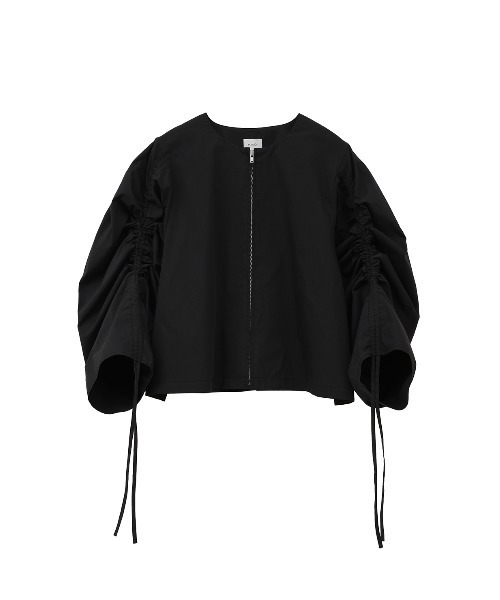 DRAWSTRING SLEEVE SHORT BLOUSE（シャツ/ブラウス）｜MANOF