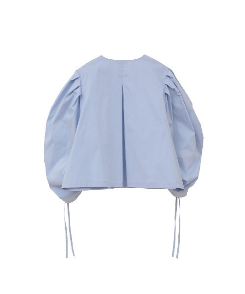 DRAWSTRING SLEEVE SHORT BLOUSE（シャツ/ブラウス）｜MANOF
