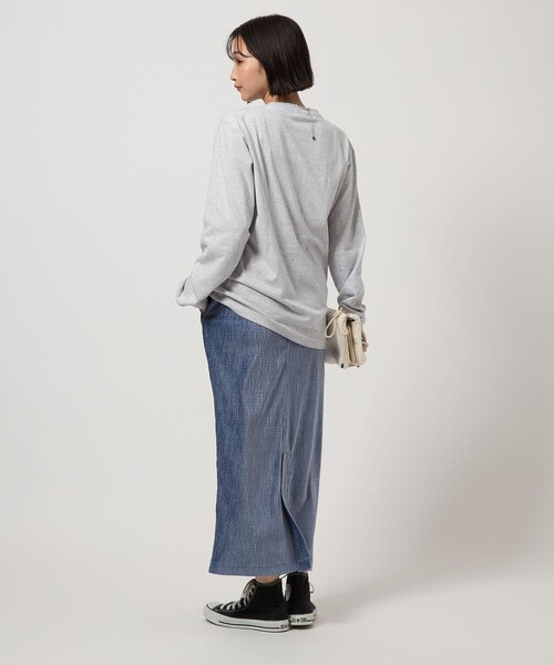 GOOD ROCK SPEED（グッドロックスピード）の「【別注】＜GOOD ROCK SPEED＞LIFE PC ロングスリーブ Tシャツ ミディアムグレー（Tシャツ/カットソー・レディース・グレー・FREE）」の3枚目の写真