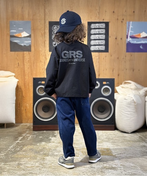 GROOVY COLORS（グルービーカラーズ）の「GRS SKATE DOG Long Sleeve Tee（Tシャツ/カットソー・キッズ・ブラック・135/145）」の5枚目の写真