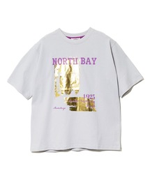 CUBE SUGAR（キューブシュガー）の「CUBE SUGAR/キューブシュガー　21/-OE天竺箔プリントTEE（Tシャツ/カットソー）」