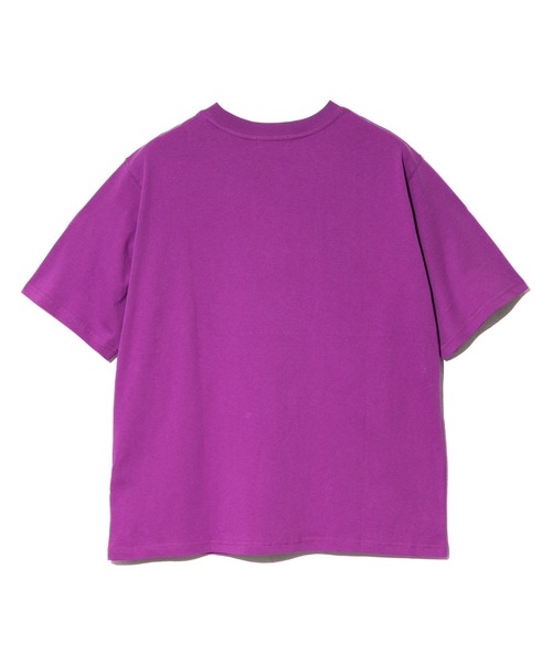 CUBE SUGAR(キューブシュガー)の「CUBE SUGAR/キューブシュガー 21/-OE天竺箔プリントTEE(Tシャツ/カットソー・レディース・グレー/パープル・FREE)」の9枚目の写真