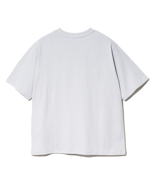 CUBE SUGAR(キューブシュガー)の「CUBE SUGAR/キューブシュガー 21/-OE天竺箔プリントTEE(Tシャツ/カットソー・レディース・グレー/パープル・FREE)」の11枚目の写真