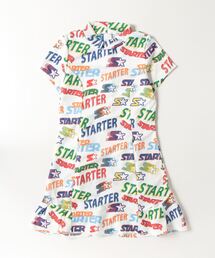 ONE DAY KMC （ワンデイケーエムシー）の「■STARTER GOLF■スターターゴルフ ロゴパターン 総柄モックネック半袖ワンピースレディース SG-123011（ワンピース）」