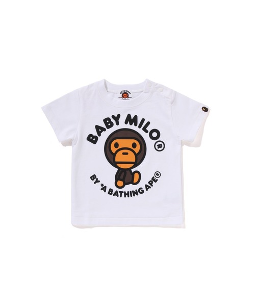 A BATHING APE（アベイシングエイプ）の「BABY MILO TEE（Tシャツ/カットソー・キッズ・ブルー/ホワイト/イエロー・80）」の2枚目の写真