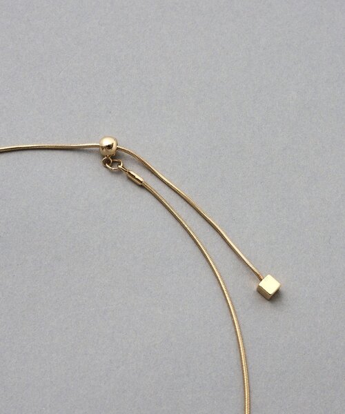BEARDSLEY(ビアズリー)の「スクエアストーンラリエット(ネックレス・レディース・ゴールド・FREE)」の8枚目の写真