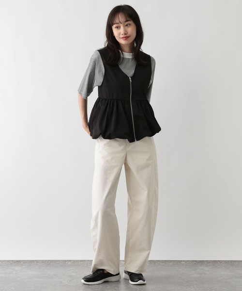 FOUND GOOD(ファウンドグッド)の「スソバルーンベスト(ベスト・レディース・グレー系8/ブラック・L/M)」の3枚目の写真