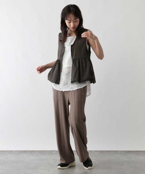 FOUND GOOD(ファウンドグッド)の「スソバルーンベスト(ベスト・レディース・グレー系8/ブラック・L/M)」の7枚目の写真