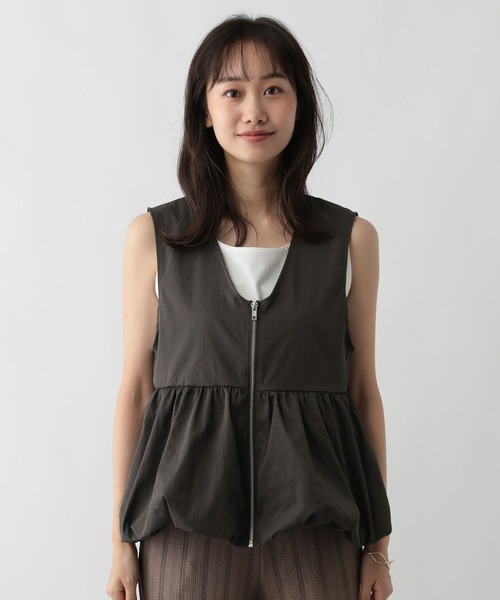 FOUND GOOD(ファウンドグッド)の「スソバルーンベスト(ベスト・レディース・グレー系8/ブラック・L/M)」の11枚目の写真