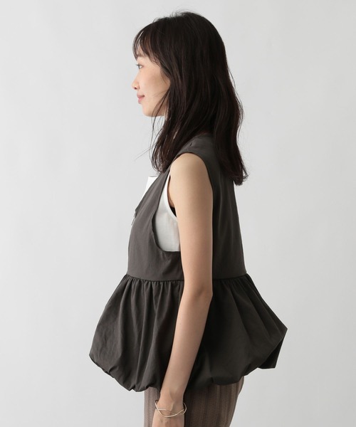 FOUND GOOD(ファウンドグッド)の「スソバルーンベスト(ベスト・レディース・グレー系8/ブラック・L/M)」の12枚目の写真